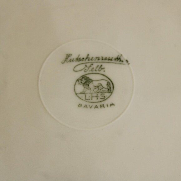 Vintage 1920s 1930s Dinner Plate, Hutschenreuther Selb Bavaria. Floral China, - Picture 5 of 10